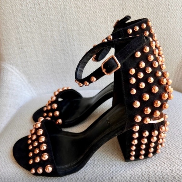 Alexander Wang Rose Gold Studded Abbey Heel 💃(Size 37.5 EU/ 7.5 US) - Picture 1 of 5